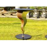 Beautiful Bird Drinking Bowl Contemporary Outdoor Metal Sculpture Customized Size for sale