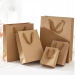 Customized Kraft Paper Handbag / Shopping Bag Recycled Compostable