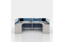 China 4 Staff Office Workstation Desks Customized ODM Wooden Computer Workstation supplier