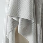dyeing Draped Mercerized 100% Polyester Plisse Pleated Fabric