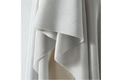 China dyeing Draped Mercerized 100% Polyester Plisse Pleated Fabric supplier