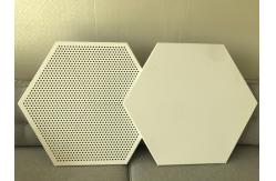 China Plain Hexagonal Sound Absorption Ceiling Panels Pre Painted 404mm supplier