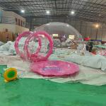 Size 4m Plastic Igloo Tent PVC Material OEM Blow Up Bubble Tent for sale