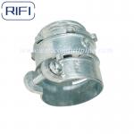 Galvanized Steel Flexible Conduit Fittings Squeeze Connector Straight And 90 Degree for sale