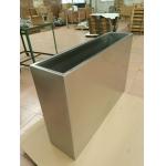 Custom Stainless Steel Rectangular Garden Planter Extra Large Metal Flower Pot for sale