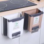 Garbage Hanging Expandable Cabinet Foldable Wall Mounted Zhejiang Folding Kitchen Trash Can With Press Top for sale