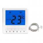 Blue Backlight Ventilator Digital Home Thermostat FCU Non Programmable Button for sale