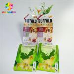 Glossy Finish Stand Up k Bags Three Sided Sealed Window Fleixble Packaging for sale
