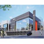 High Strength Steel Building Showroom Customized for Automobile Showrooms for sale