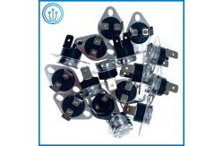 China 6.3mm Vertical Bimetal Thermostat Switch 10A 250V 60 Degree NC Manual Reset supplier