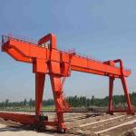 45ton Double Girder Hook Gantry Crane With Cantilever Rail Mounted Running for sale