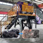 Pyrolysis Tire Wire Shredding Line Tire Steel Wire Shredder Waste Steel Pre Shredder for sale
