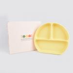 Freezer Safe Silicone Childrens Plates Phthalate Free Silicone Feeding Plate for sale