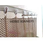 8m Length PVDF Wire Mesh Curtains Drop Light Weight Chain Link With Hanging Frame for sale
