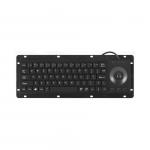 Industrial Computer Keyboard Custom Dust-Proof Black Plastic Keyboard with USB or PS2 Interface and Custom Layout Available for sale