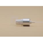 18mm Fine Mist Sprayer Pump With Matt Silver Closure Clear Half Cap