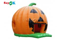 China Child  Tarpaulin Halloween Inflatable Pumpkin Bouncer For Party supplier