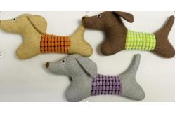 China 3 Clrs Dog Squeak Toy Customizable Plush Dog Toy BSCI Audit supplier