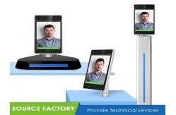 China 10 Inch Facial Recognition Devices , 0.5-1.5m Temperature Measurement Access Control supplier