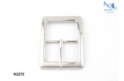 China Shiny Silver Metal Belt Pin Buckle 37mm Inner Size Customized Design supplier