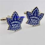 Personalized metal cufflinks custom-made,factory directly customized Maple Leaf shape cufflink, activities gift cufflink for sale