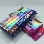 Custom Design Gold Foil Paper USB Charger Cable Box Packaging with Printing Handling