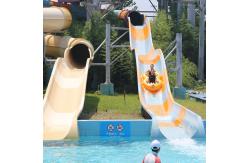 China Customized Splash Pad Fiberglass Waterslides Playground Slide For Pool supplier