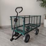 Foldable Detachable Garden Mesh Cart , Metal Spokes, Four Rubber Inflatable Wheels for sale