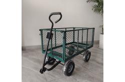 China Foldable Detachable Garden Mesh Cart , Metal Spokes, Four Rubber Inflatable Wheels supplier