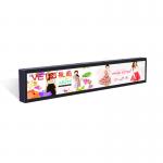 Free CMS Software Android Stretched Bar LCD Display Indoor Shelf Advertising Screen for sale