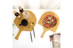 China Bakery Premium Natural Bamboo Pizza Peel Board With Easy Glide Edges & Handle supplier