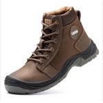Leather Safety Shoes, Steel Toe Work Boots, Construction Requirements Industrial Safety for sale