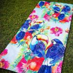 Printed Or Solid Style Custom Beach Towel Screen Print Logo Design