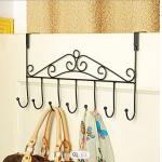 17 Inches Metal Door Hanger Hook Clothing 7 Hook Coat Rack