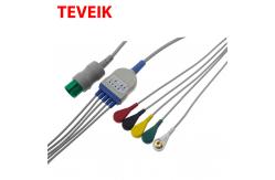 China Ultraview IEC 1K Ohm Button Snap Spo2 Extension Cable supplier