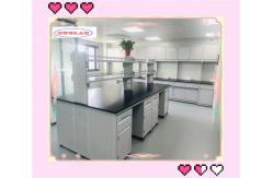 China Adjustable Glass Shelf Lab Workbenches With Multi Functional Socket supplier