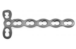 China Phalangeal Metacarpal Orthopedic Locking Plate T Shaped 6 7 8 Holes supplier