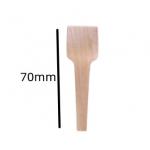 70mm Eco Friendly Disposable Wooden Utensils Mini Wooden Teaspoons 70mm for sale