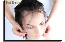 China Midium Brown Straight Virgin Human Hair Lace Closure With No Fiber / Synthetic supplier
