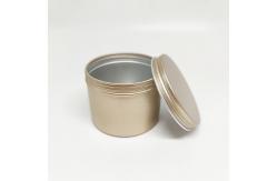 China Tea Aluminum Tin Plate Cans Screw Top Round Candle Spice Tins Containers supplier