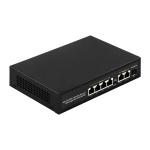 1000Mbps 4*RJ45+2 Uplink Port +1*SFP Network Gigabit POE Switch Gigabit Unmanaged Ethernet Fiber Switch for sale