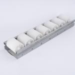 DY-6033 Sheet Metal Frame Pallet Roller Track For Pipe Rack System for sale