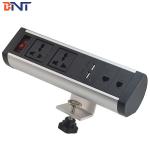 Conference Room Table Electrical Outlets With Double Universal Power Sockets for sale