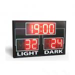 Simple Use Standard Electronic Led Basketball Scoreboard In Red Colour for sale