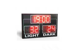 China Simple Use Standard Electronic Led Basketball Scoreboard In Red Colour supplier