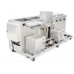 Three Panels Ultrasonic Cleaning Machine For Cleaning Parts Oil Cooler Header Plate for sale