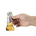 Zinc Alloy Engraved Metal Bottle Opener Keychain Rectangle Souvenir for sale