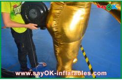 China Golden Man Cloth Inflatable Cartoon Characters For Birthday Parties supplier