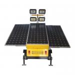 Solar Light Tower Mobile Solar Trailer With 3*550W Solar Panels 4*200W LED Lights for sale