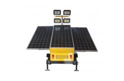 China Solar Powered Mobile Solar Light Tower Solar Trailer With 3*450W Solar Panels supplier
